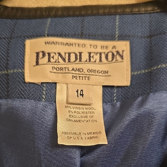 Pendleton Blue Checkered Blazer - Picture 13 of 13